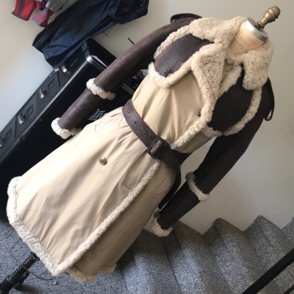 Burberry Jackets & Blazers - Burberry NWT ORIGINAL shearling trench